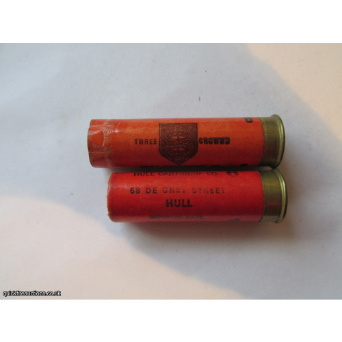 20G HULL THREE CROWNS RED EMPTY FIRED CASE