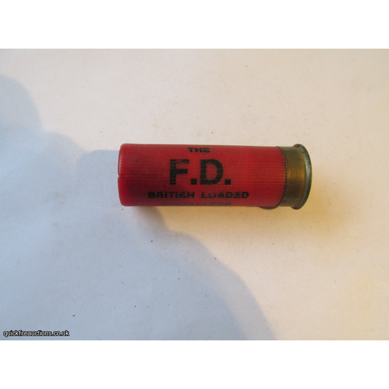 12G THE F.D. BRITISH LOADED SMOKELESS CARTRIDGE [INERT]