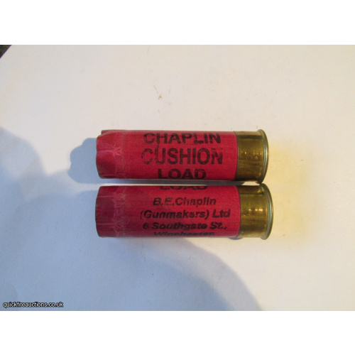 12G  CHAPLIN CUSHION LOAD RED EMPTY FIRED CASE