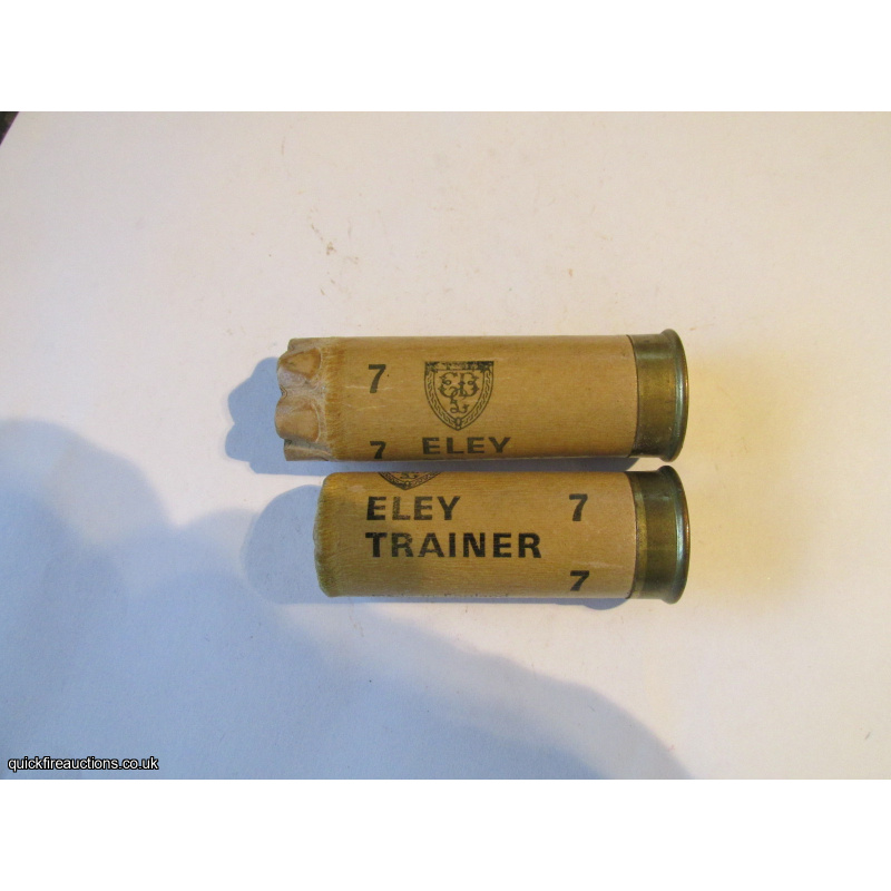 12G ELEY TRAINER WHITE EMPTY FIRED CASE