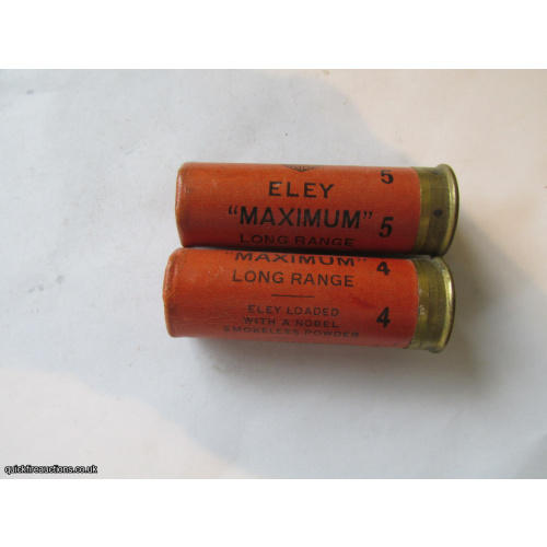 12G ELEY MAXIMUM NOBEL SMOKELESS EMPTY FIRED CASE