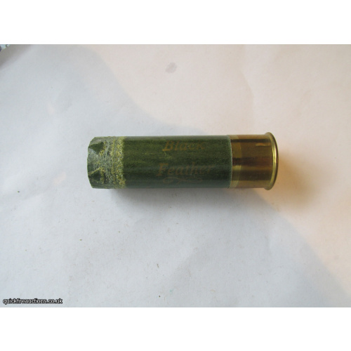12G ELEY BLACK FEATHER EMPTY FIRED CASE
