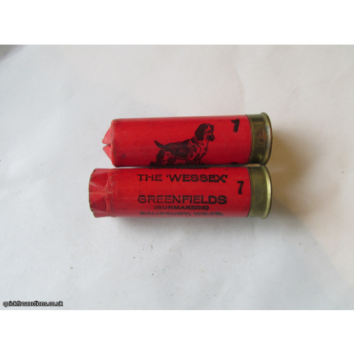 12G GREENFIELDS THE WESSEX BRIGHT RED EMPTY FIRED CASE