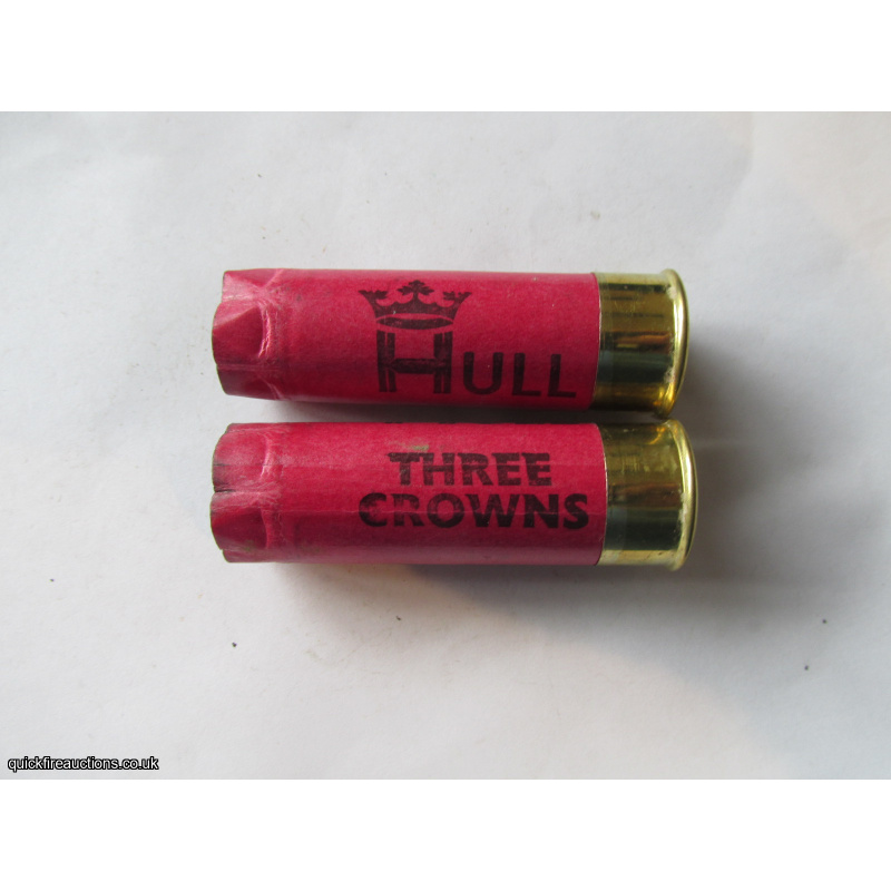 12G HULL THREE CROWNS  EMPTY FIRED CASE