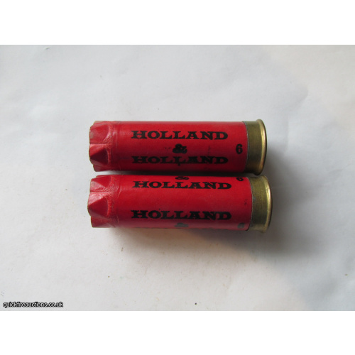 12G HOLLAND & HOLLAND MEDIUM PRINT EMPTY FIRED CASE