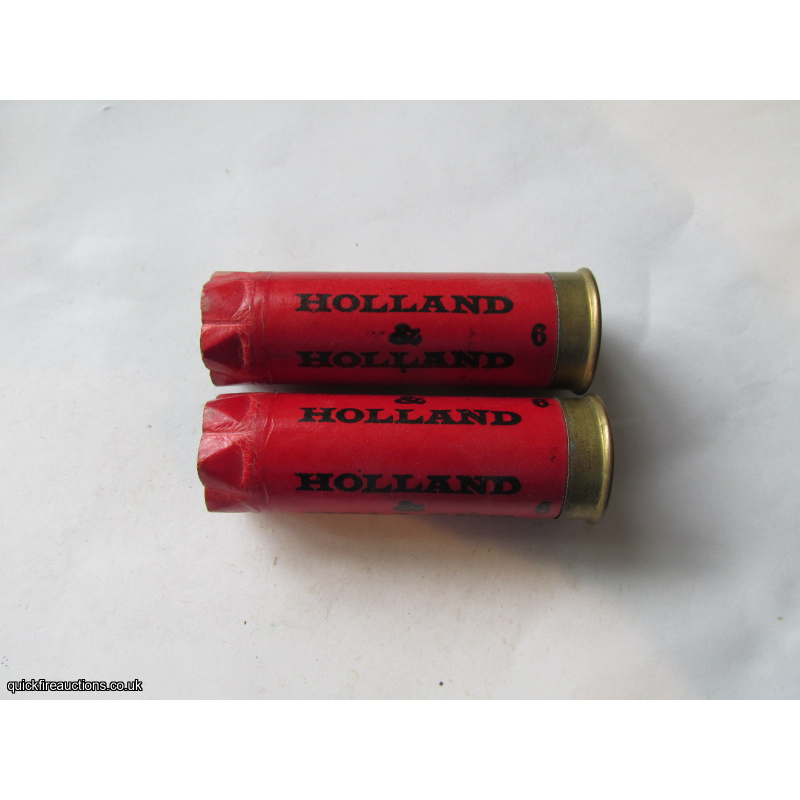 12G HOLLAND & HOLLAND MEDIUM PRINT EMPTY FIRED CASE