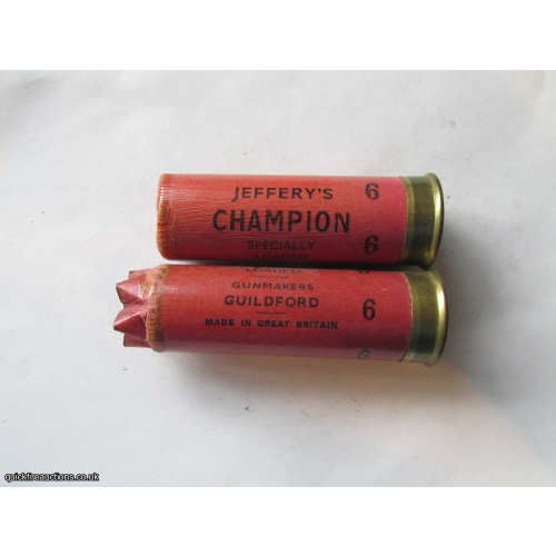 12G JEFFERYS CHAMPION PINK EMPTY FIRED CASE