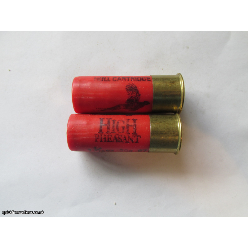 12G HULL HIGH PHEASANT RED CARTRIDGE [INERT]