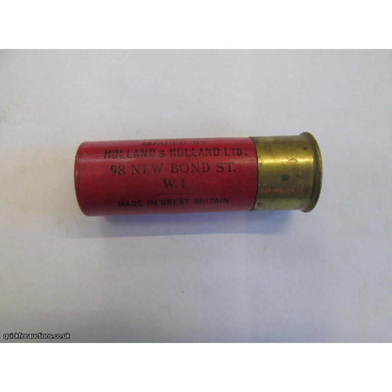 12G R.T.O. HOLLAND & HOL THE BADMINGTON BRIGHT RED  CARTRIDGE  [INERT]