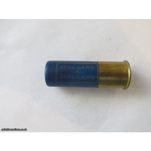 12G HOLLAND & HOLLAND BLUE CARTRIDGE [INERT]