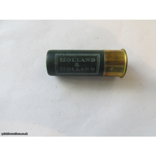 12G  HOLLAND & HOLLAND DARK GREEN CARTRIDGE [INERT]
