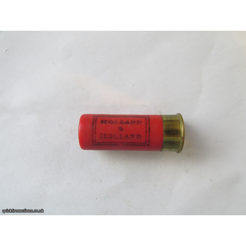 12G HOLLAND & HOLLAND RED CARTRIDGE [INERT]