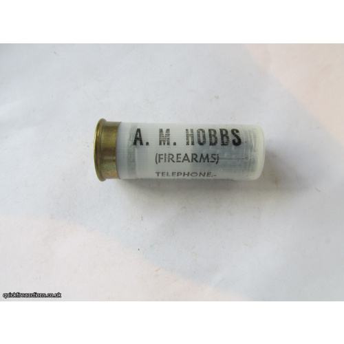 12G A. M. HOBBS FIREARMS CARTRIDGE [INERT]