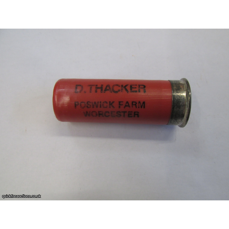 12G D. THACKER POSWICK FARM WORCESTER CARTRIDGE [INERT]