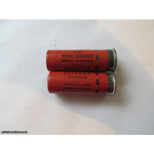 12G JEFFERY THE WEST COUNTRY ORANGE CARTRIDGE [INERT]