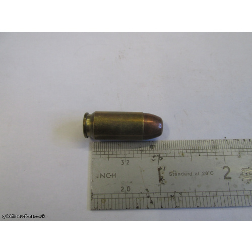 1 X IMI 41 AE COPPER FLAT NOSE BULLET INERT