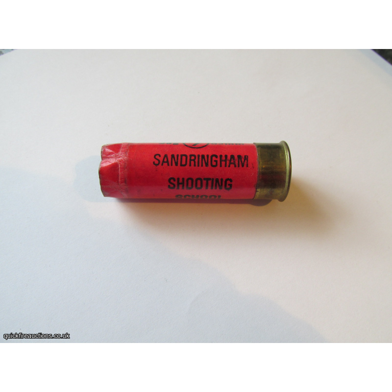 12G SANDRINGHAM SHOOTING SCHOOL EMPTY FIRED CASE