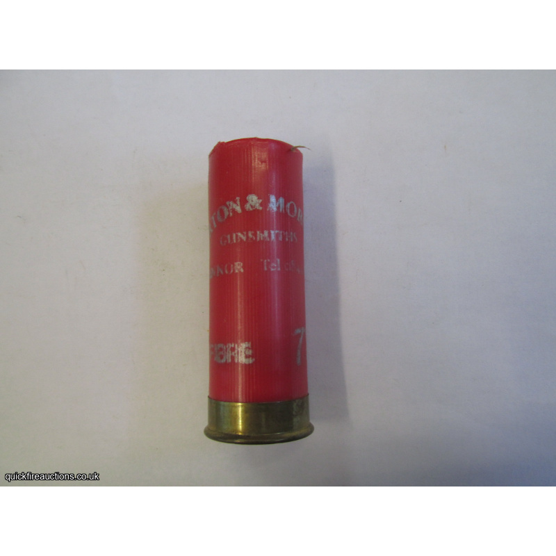 12G BURTON & MORGAN GUNSMITHS CHENNOR CARTRIDGE [INERT]