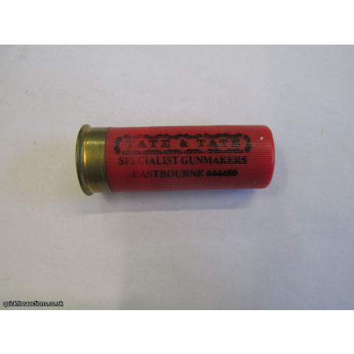 12G TATE & TATE GUNMAKERS EASTBOURNE CARTRIDGE [INERT]