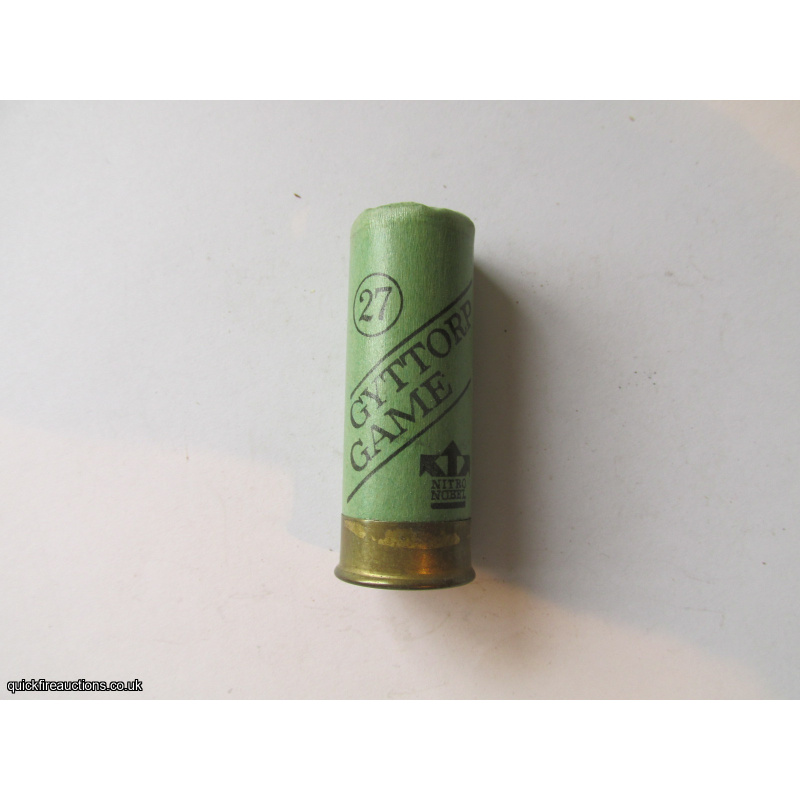 12G GYTTORP GAME GREEN EMPTY FIRED CASE