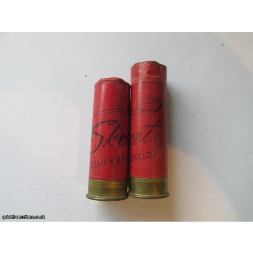 12G SELLIER & BELLOT SKEET RED EMPTY FIRED CASE