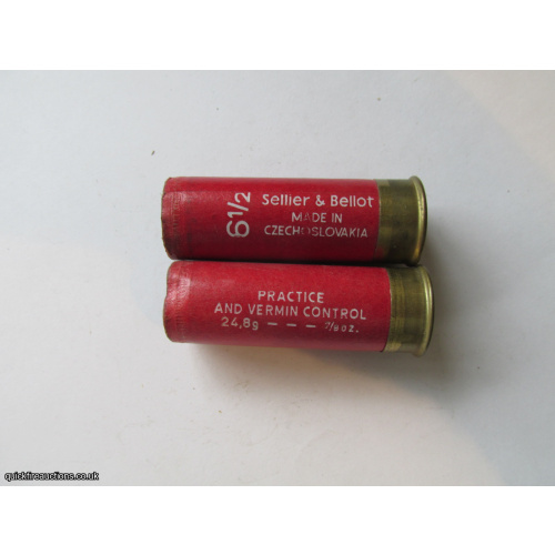12G SELLIER & BELLOT PRACTICE AND VERMIN EMPTY FIRED CASE