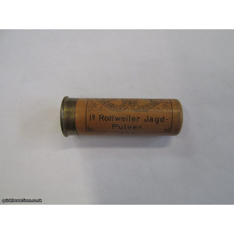 12G R.T.O. ROTTWEIL WAIDMANNS HEIL CARTRIDGE  [INERT]