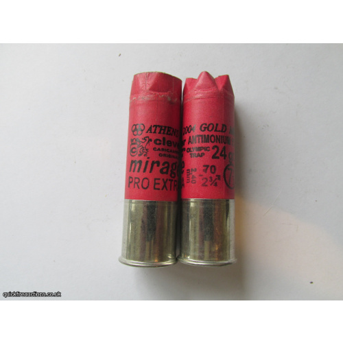 12G MIRAGE PRO EXTRA GOLD MEDAL  EMPTY FIRED CASE