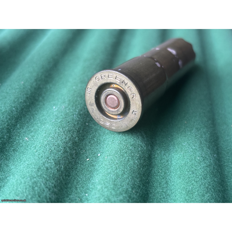 12G Greener Brass cartridge (INERT)