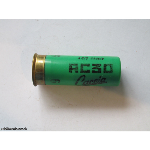 12G RC 30 CACCIA CARTRIDGE [INERT]