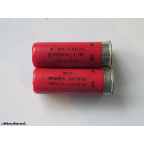 12G W. RICHARDS THE MARK DOWN RED CARTRIDGE [INERT]