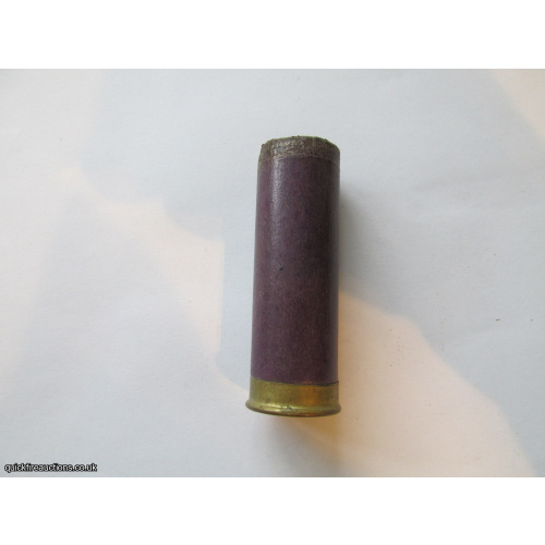 12G C.A.C. N.Z  EMPTY FIRED PURPLE CASE