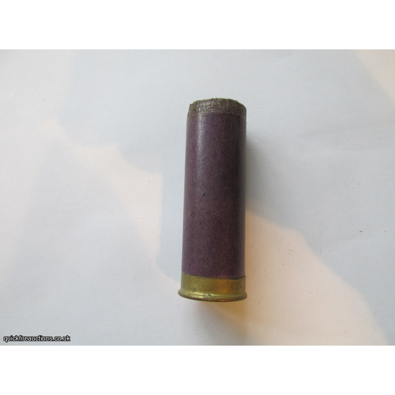 12G C.A.C. N.Z  EMPTY FIRED PURPLE CASE
