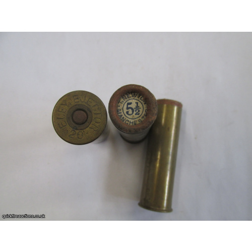 20G TC= T NEWTON MANCHESTER ELEY EJECTOR BRASS CARTRIDGE  [INERT]