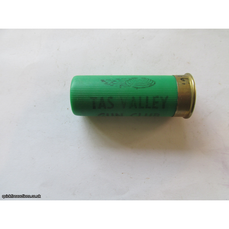 12G TAS VALLEY GUN CLUB GREEN CARTRIDGE [INERT]