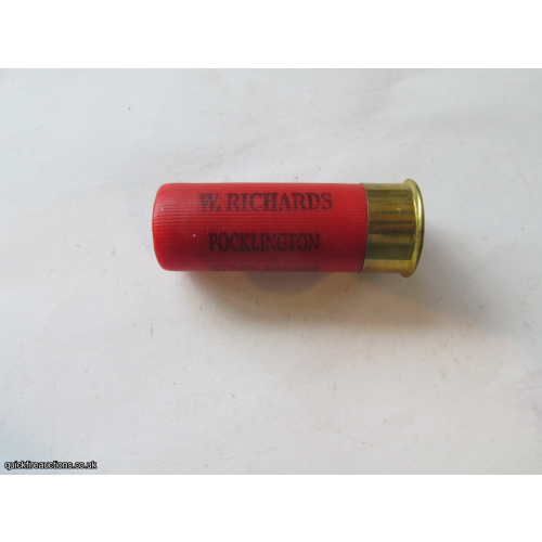 12G W. RICHARDS POCKLINGTON CARTRIDGE [INERT]