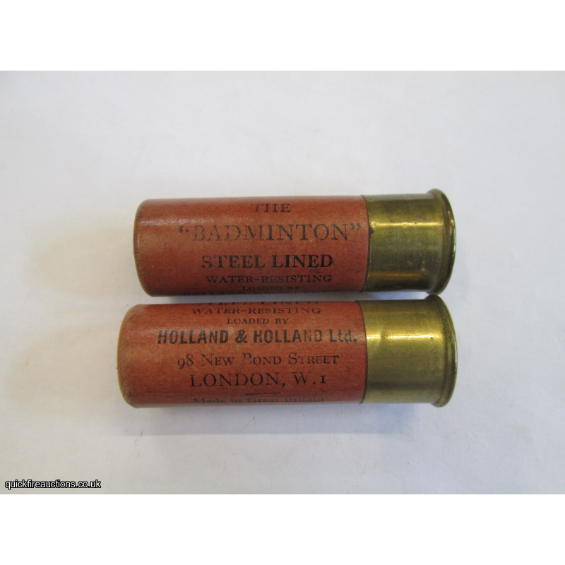 12G R.T.O. HOLLAND & HOLLAND BADMINGTON BROWN CARTRIDGE  [INERT]