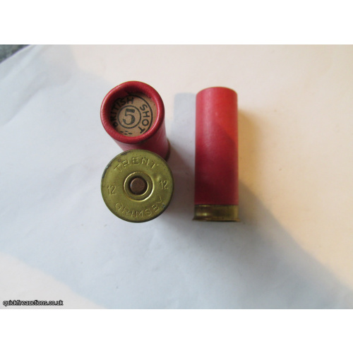 12G R.T.O. TRENT GRIMSBY BRIGHT RED PLAIN TUBE CARTRIDGE  [INERT]