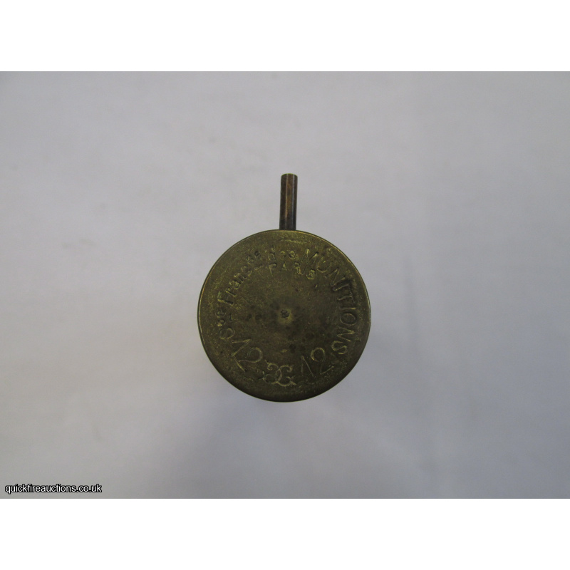 12G ALL BRASS STE FRANC DES MUNITIONS PIN-FIRE CARTRIDGE  [INERT]