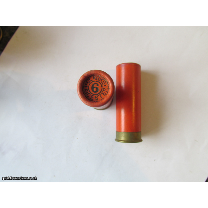 12G R.T.O. TC = CLARKE LEICESTER PLAIN ORANGE TUBE CARTRIDGE  [INERT]