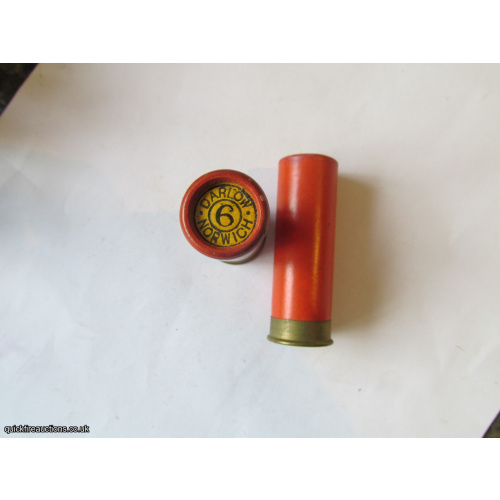 12G R.T.O. TC = DARLOW NORWICH PLAIN ORANGE TUBE CARTRIDGE  [INERT]