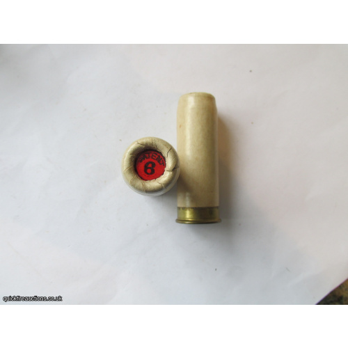 12G R.T.O. TC= PATENT [PAGE-WOOD]  PLAIN WHITE TUBE CARTRIDGE  [INERT]