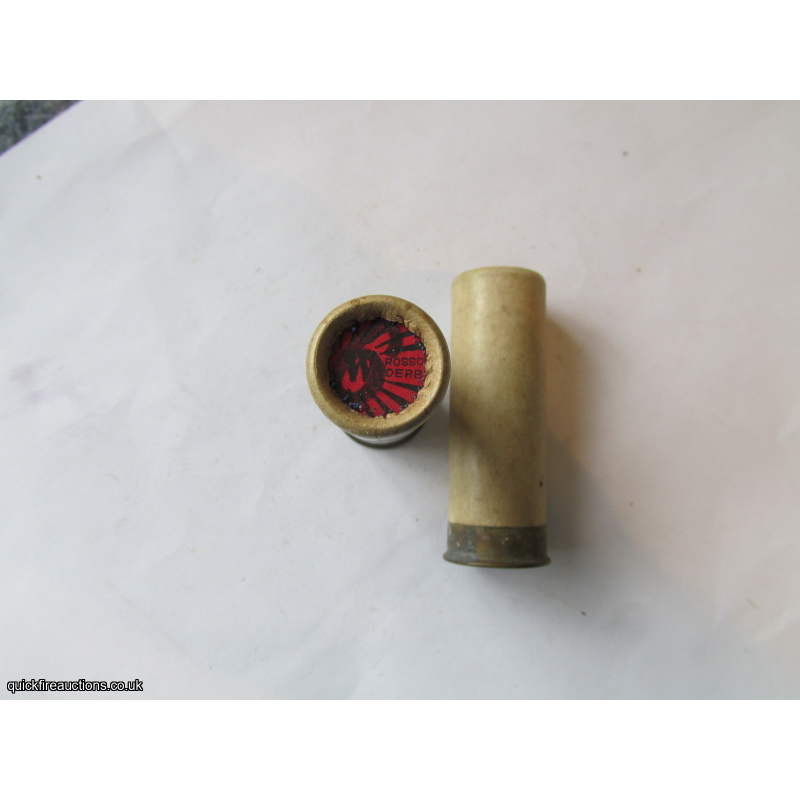 12G R.T.O. TC = ROSSON DERBY PLAIN WHITE TUBE CARTRIDGE  [INERT]