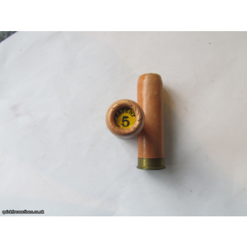 20G R.T.O. TC = PATENT [PAGE-WOOD] PLAIN FAWN TUBE CARTRIDGE  [INERT]