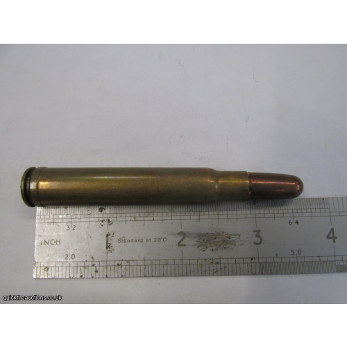 1 X WEATHERBY 375 MAGNUM LEAD TIP  BULLET INERT