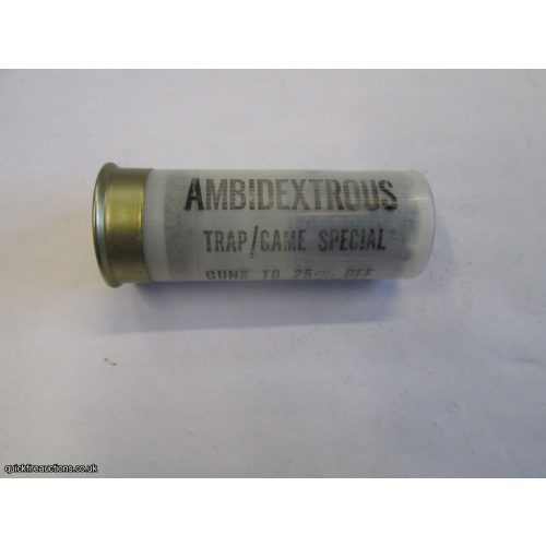 12G AMBIDEXTROUS TRAP/GAME SPECIAL CARTRIDGE [INERT]