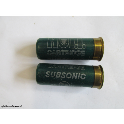 12G HULL SUBSONIC CARTRIDGE [INERT]