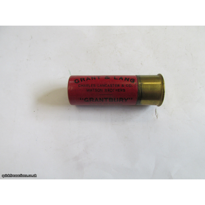 12G R.T.O. GRANT & LANG GRANTBURY LANCASTER WATSON CARTRIDGE  [INERT]