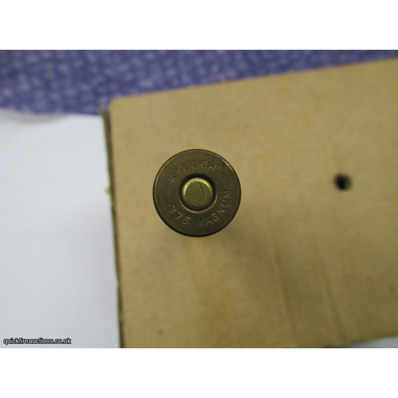 1 X KYNOCH 375 MAGNUM COPPER BULLET INERT