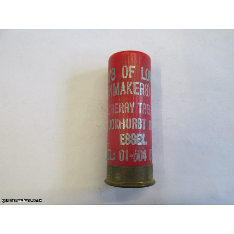 12G MAYS OF LONDON GUNMAKERS CARTRIDGE [INERT]